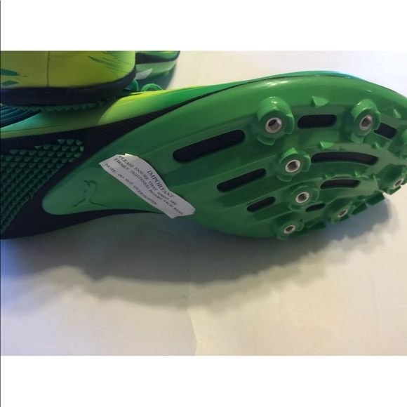 New Puma TFX Star Multi Sports Cleats Track Field Soccer Football 13 Neon Green - Picture 8 of 8